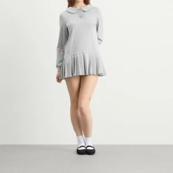 My Mum Made It Polo Mini Long Sleeve Pleat Dress