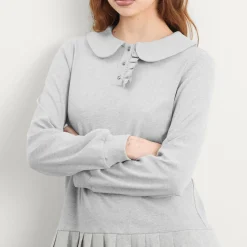 My Mum Made It Polo Mini Long Sleeve Pleat Dress