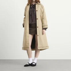 My Mum Made It Tailored Gather Trench Coat