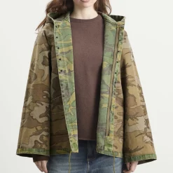 Needles Reversible Hooded Coat