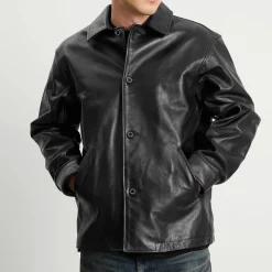 Neighborhood Leather Car Coat