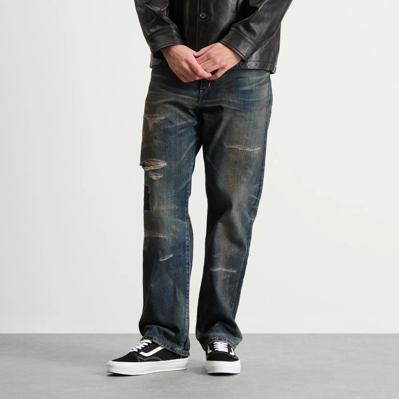 Neighborhood Straight Leg Savage Selvedge Denim Jeans