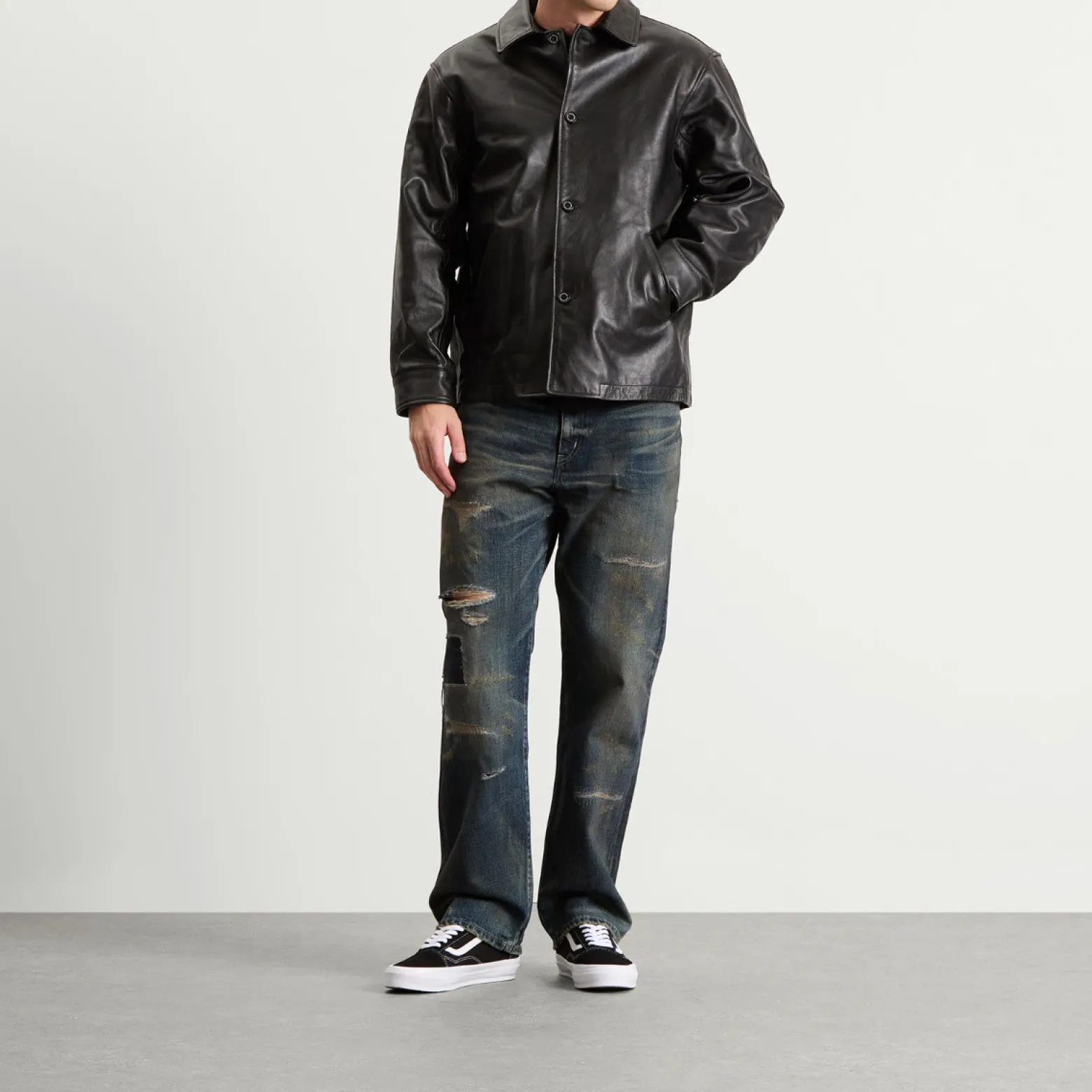 Neighborhood Straight Leg Savage Selvedge Denim Jeans