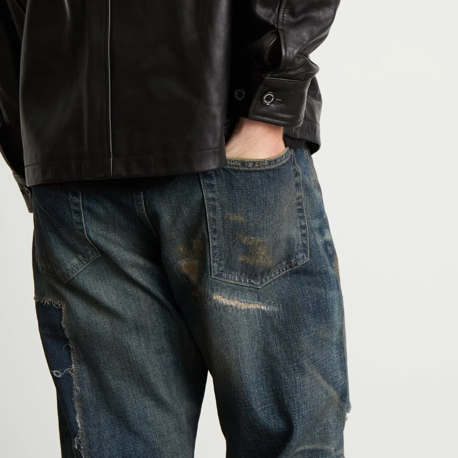 Neighborhood Straight Leg Savage Selvedge Denim Jeans