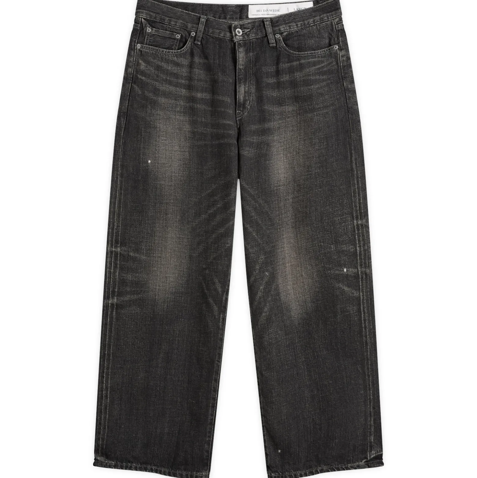 Neighborhood Washed Denim DP Wide Jeans