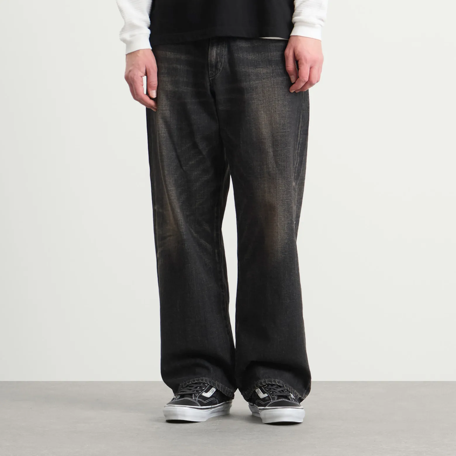 Neighborhood Washed Denim DP Wide Jeans