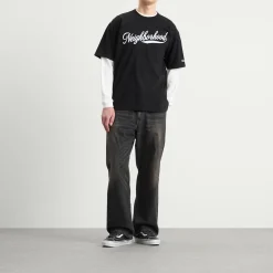 Neighborhood Washed Denim DP Wide Jeans