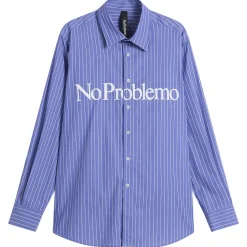 No Problemo Logo Stripe Poplin Shirt