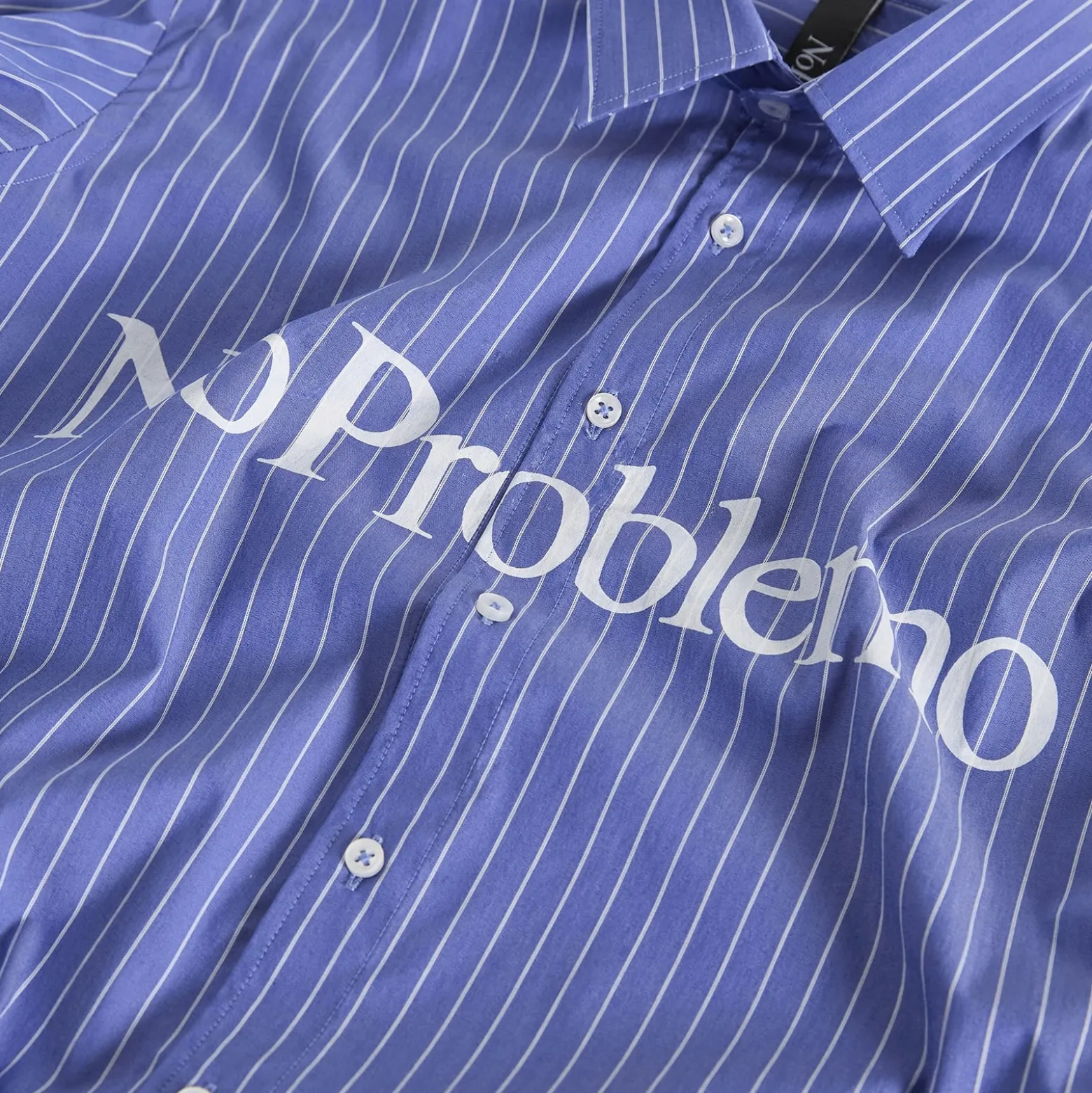 No Problemo Logo Stripe Poplin Shirt