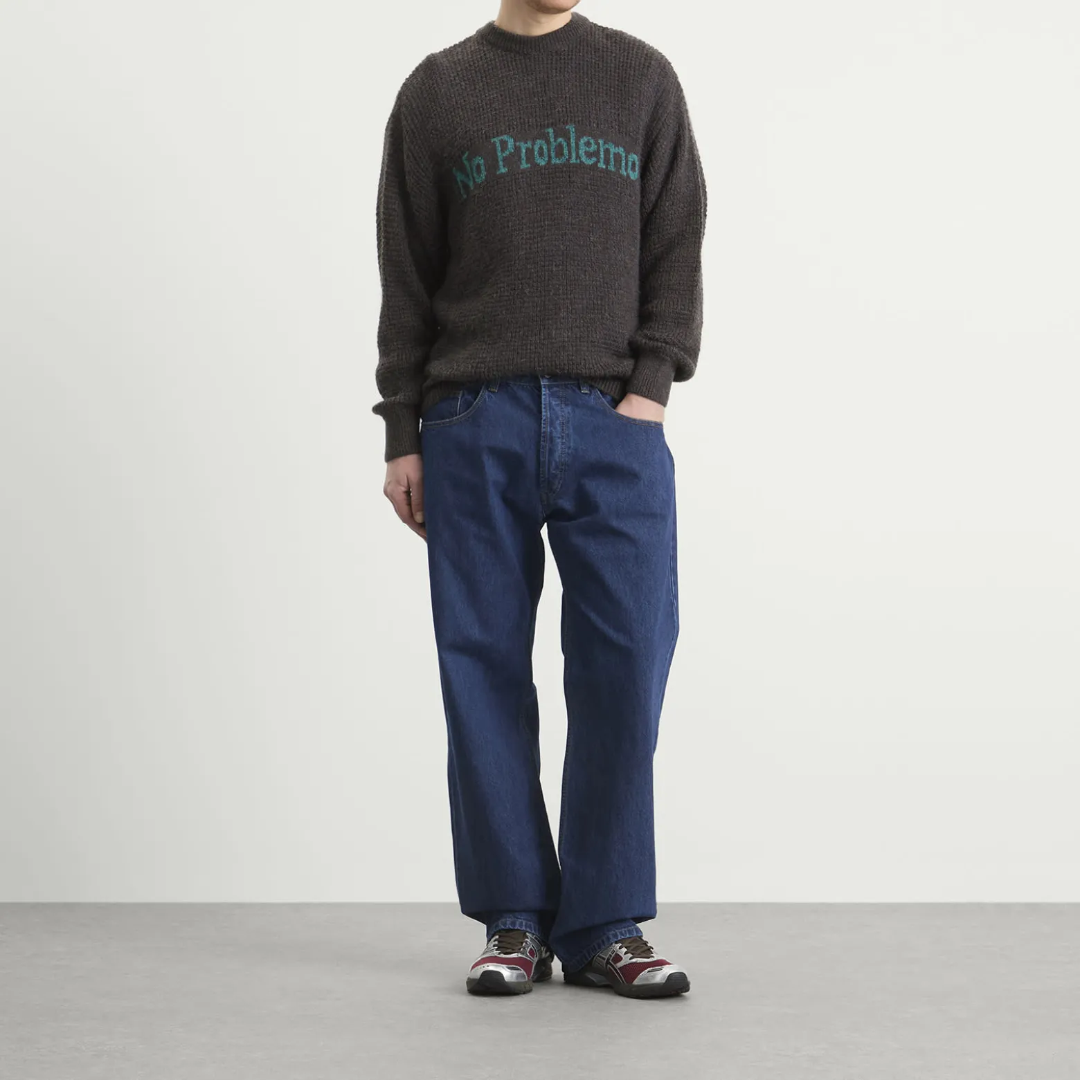 No Problemo Waffle Knit Jumper