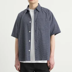 Norse Projects Espevik Oversized Check Short Sleeve Shirt