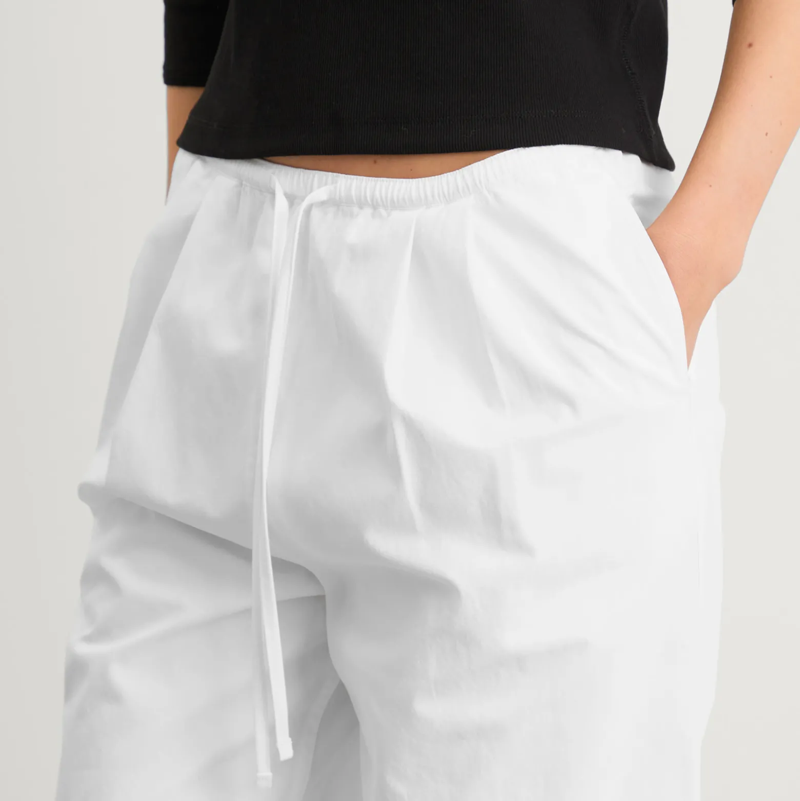 Nothing Written Lazy Cotton Drawstring Pants