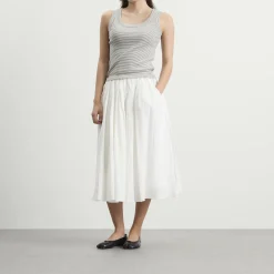 Nothing Written Shore Linen Midi Skirt