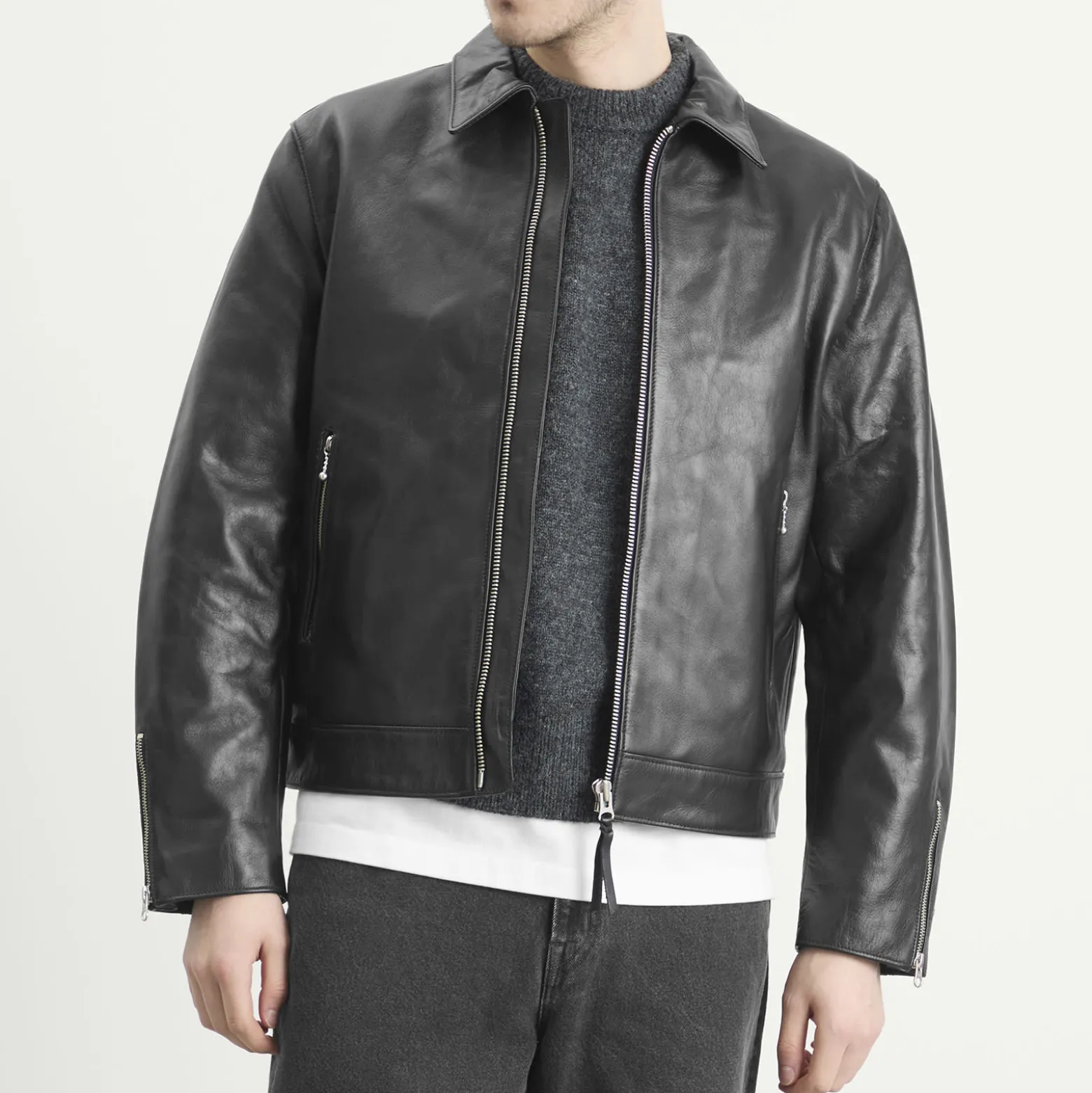 Nudie Jeans Co Eddy Rider Leather Jacket
