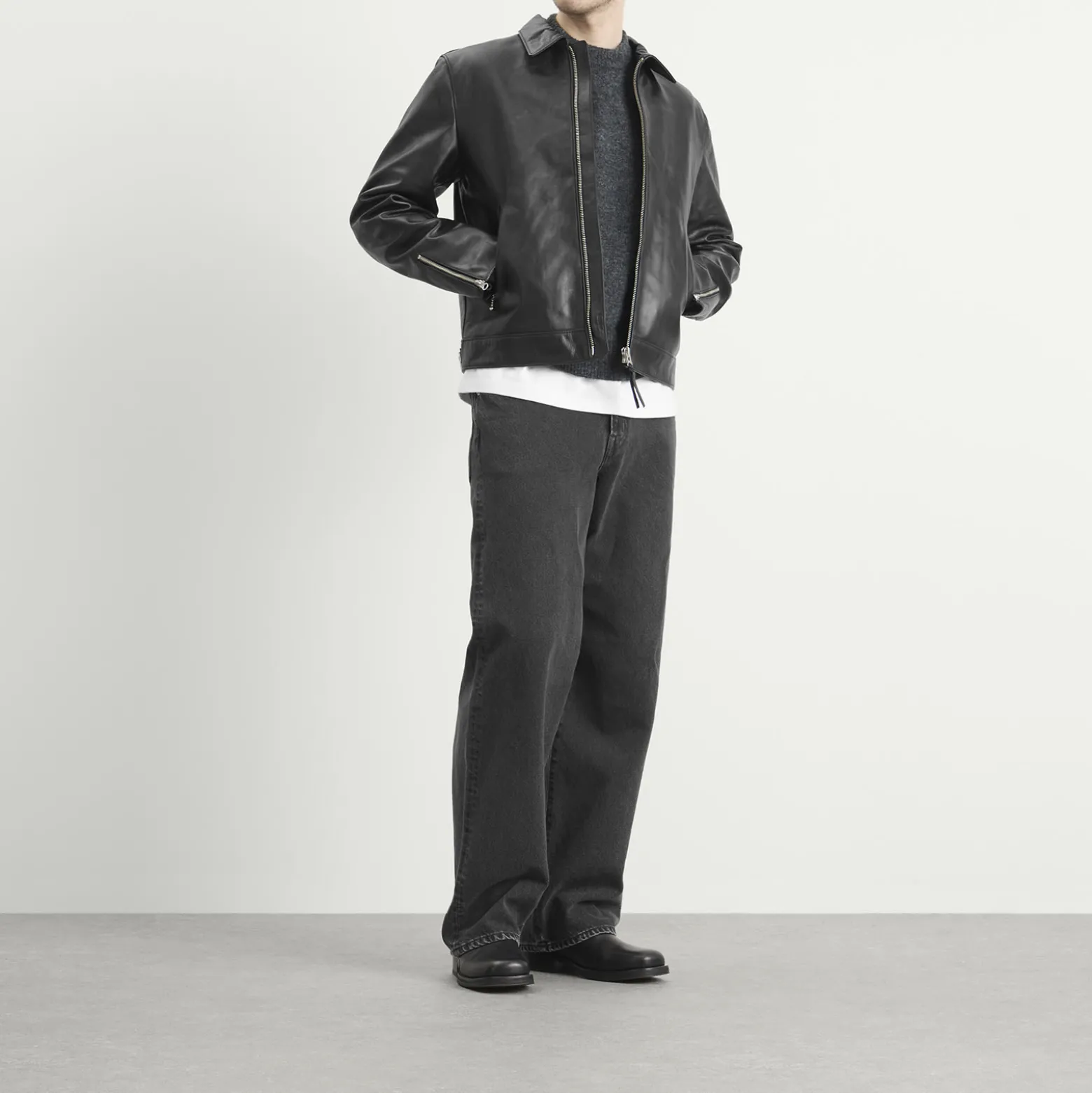 Nudie Jeans Co Eddy Rider Leather Jacket