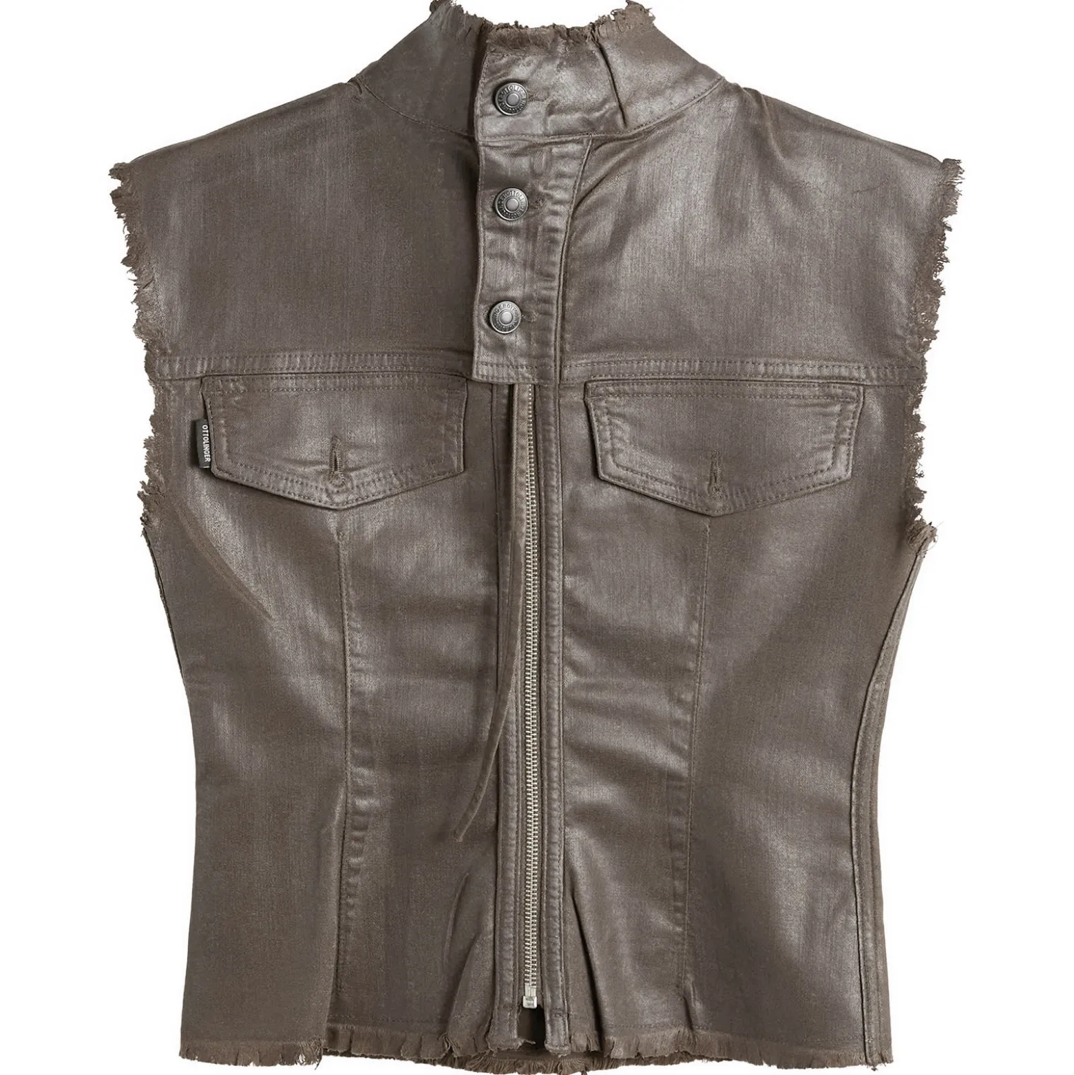 Ottolinger Glazed Denim Zip Top