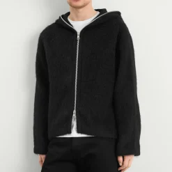 Our Legacy Hairy Wool Full Zip Hooded Jacket
