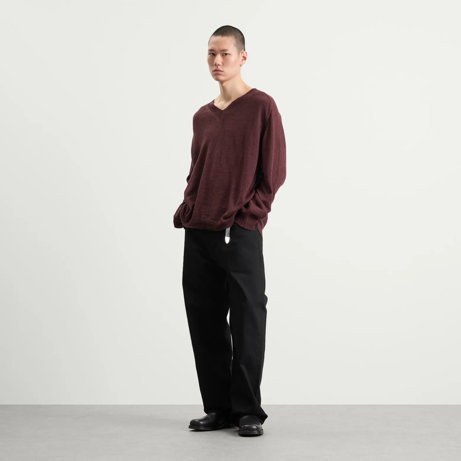 Our Legacy Linen Rue V-Neck Jumper