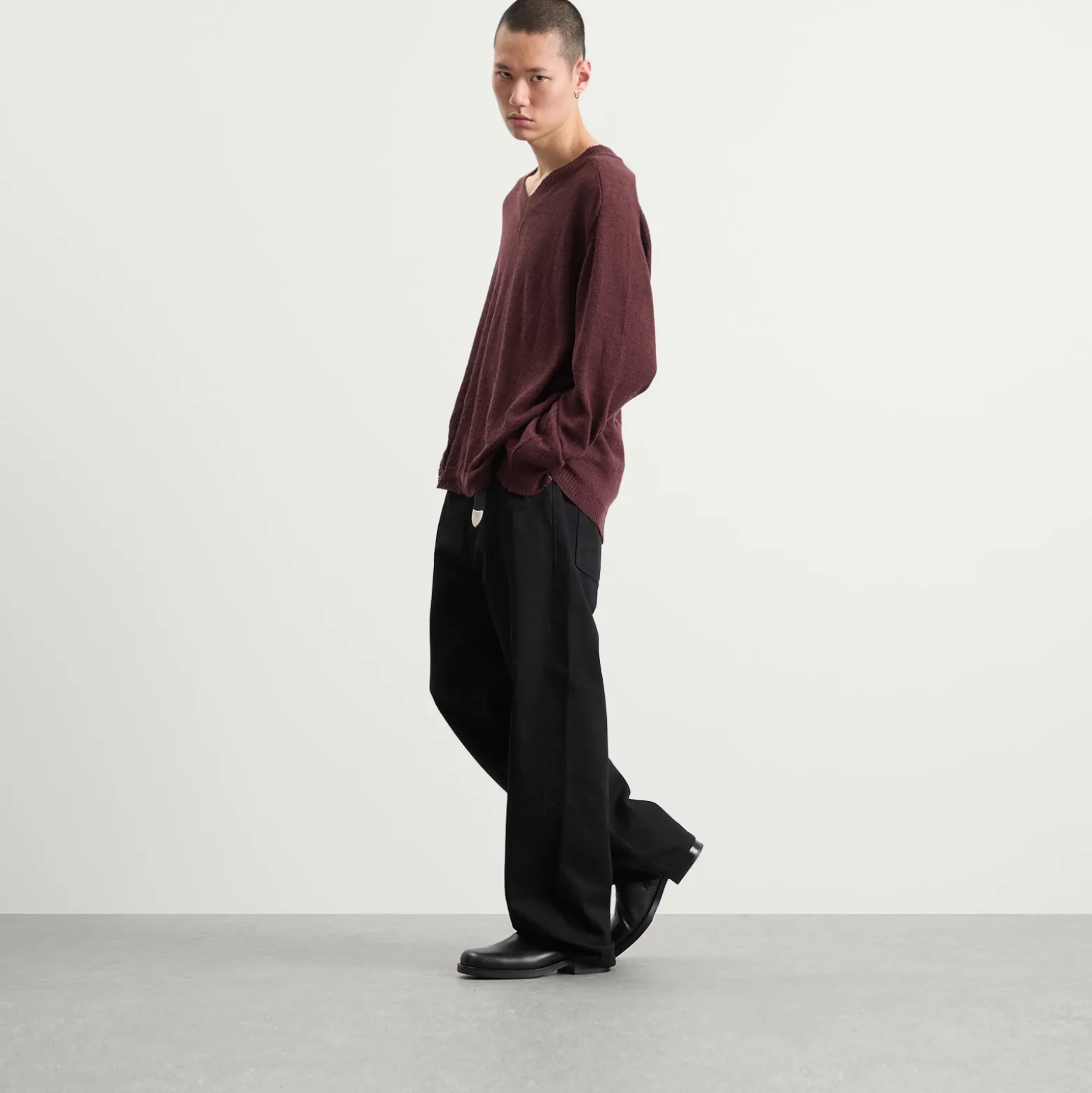 Our Legacy Linen Rue V-Neck Jumper