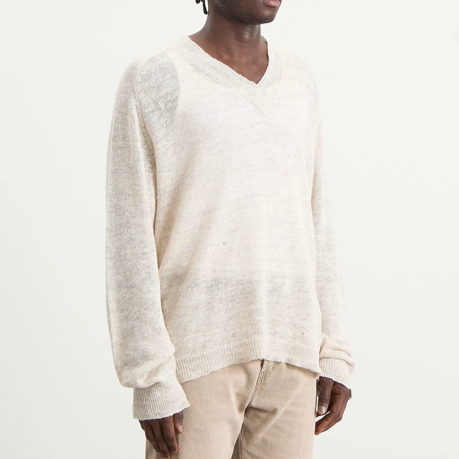 Our Legacy Linen Rue V-Neck Jumper