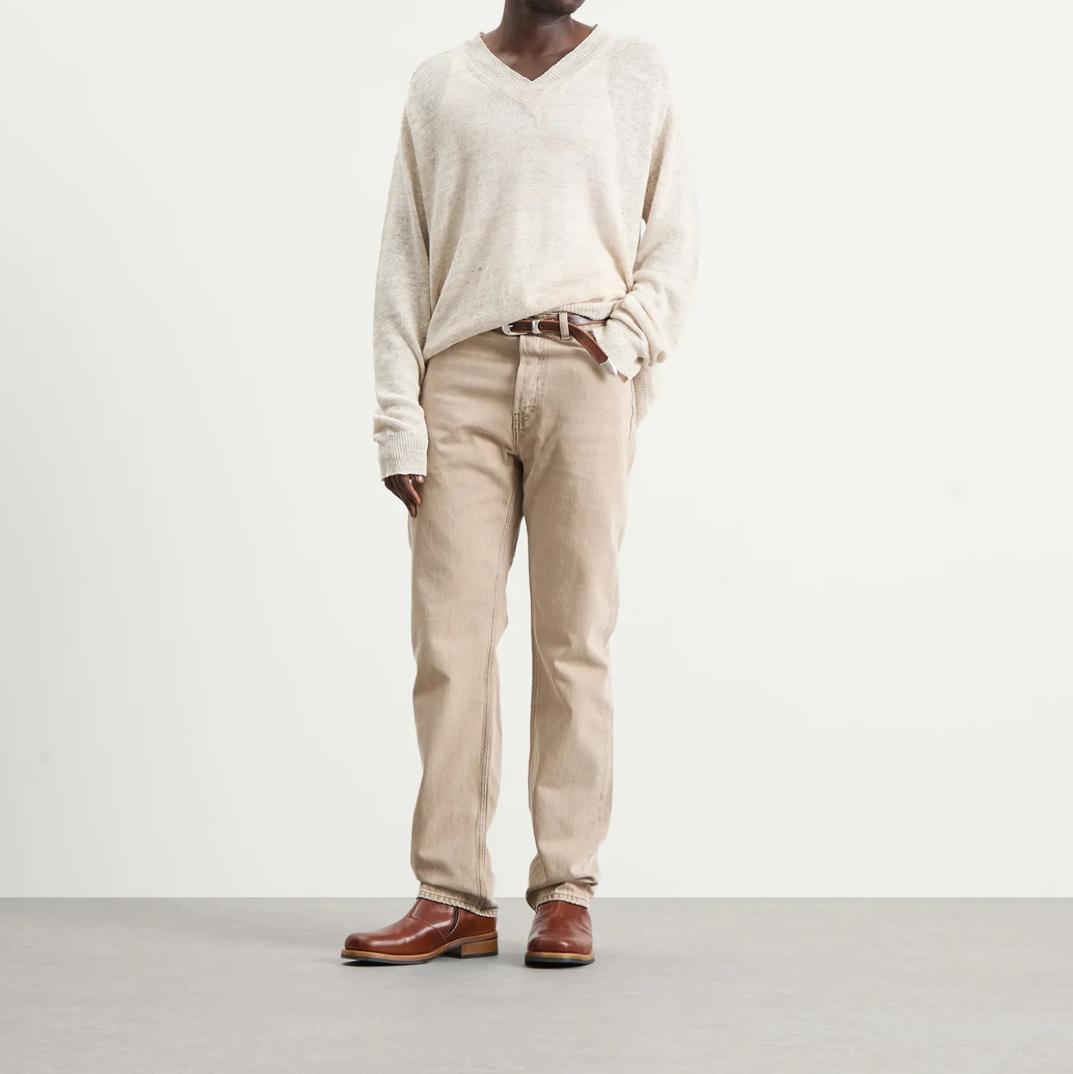 Our Legacy Linen Rue V-Neck Jumper