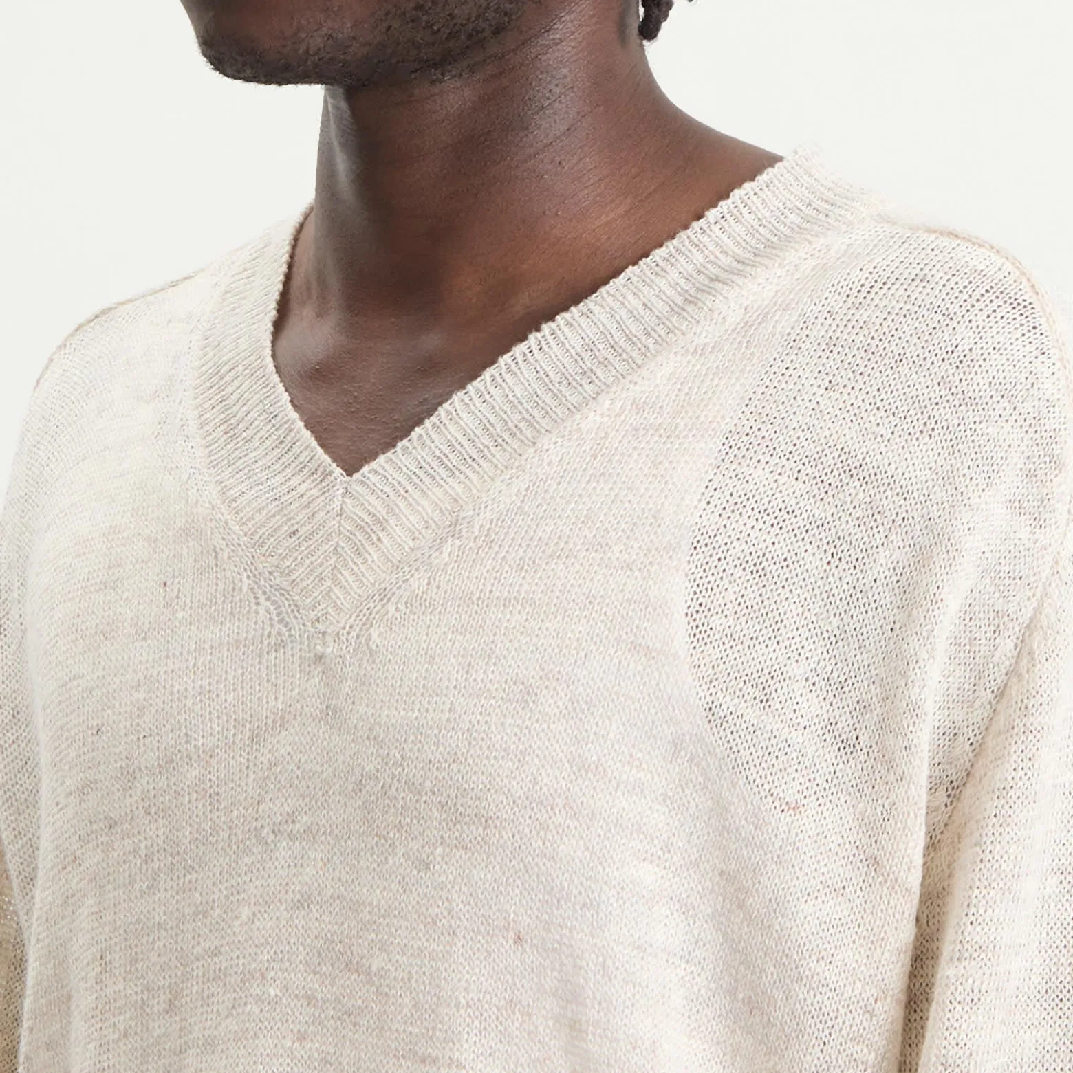 Our Legacy Linen Rue V-Neck Jumper