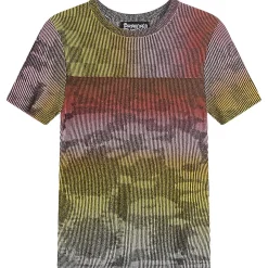 Paolina Russo Illusion Knit Cap Sleeve T-Shirt