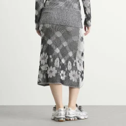 Paolina Russo Illusion Knit Maxi Skirt