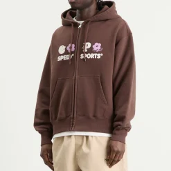 Pawa Speed Sports Multi Monogram Zip Hoodie