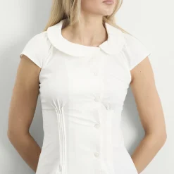Peachy Den Missy Asymmetric Blouse
