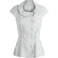 Peachy Den Missy Asymmetric Stretch Blouse Presented by END.