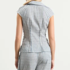 Peachy Den Missy Asymmetric Stretch Blouse Presented by END.