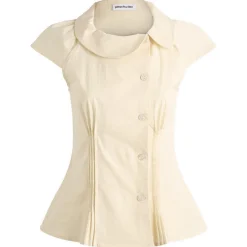 Peachy Den Missy Asymmetric Stretch Blouse Presented by END.