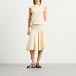 Peachy Den Missy Asymmetric Stretch Blouse Presented by END.
