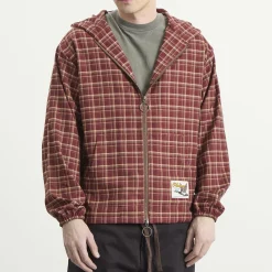 Pleasures Mallard Plaid Zip Hoodie