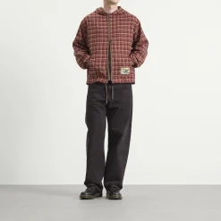 Pleasures Mallard Plaid Zip Hoodie