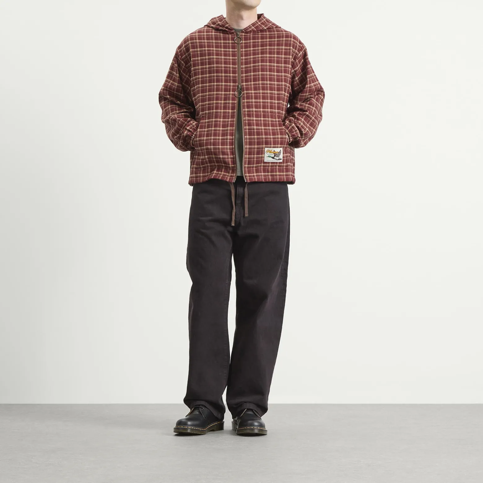 Pleasures Mallard Plaid Zip Hoodie