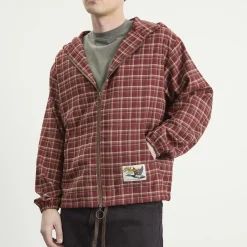 Pleasures Mallard Plaid Zip Hoodie