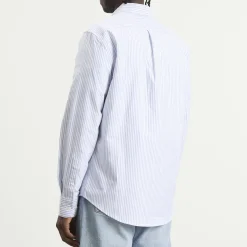 Portuguese Flannel Belavista Stripe Button Down Oxford Shirt