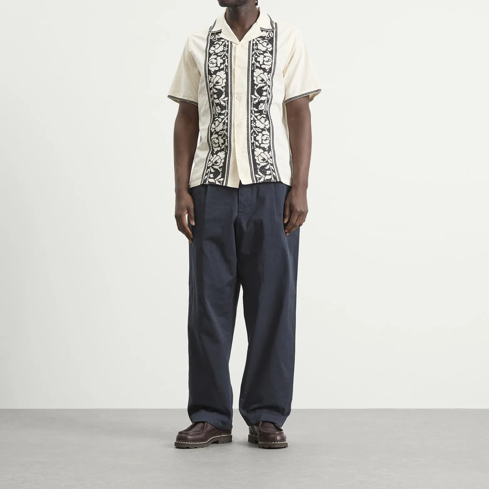 Portuguese Flannel Cross Stitch Vacation Shirt