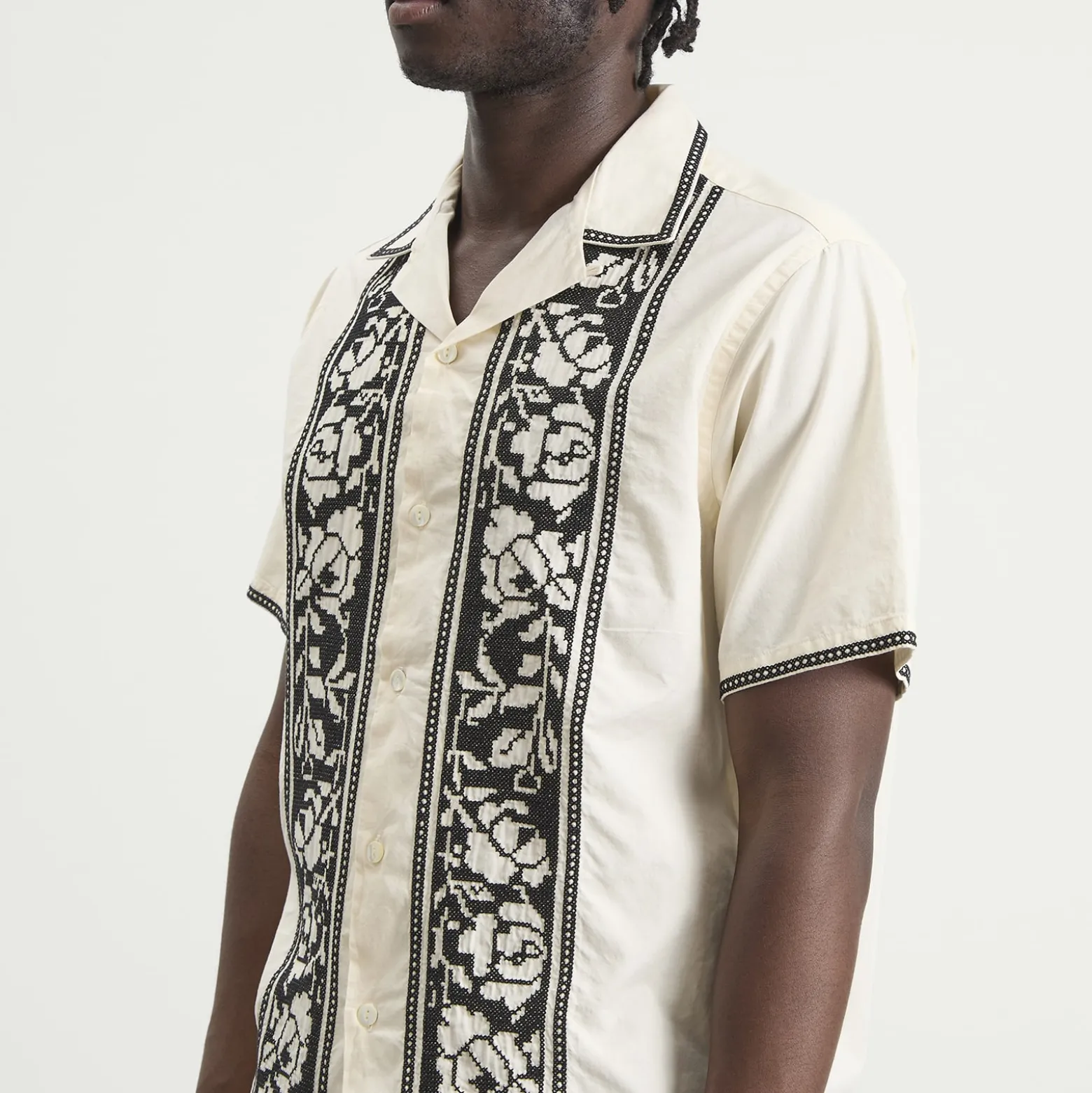 Portuguese Flannel Cross Stitch Vacation Shirt