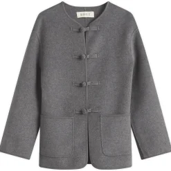 Róhe Mandarin Closure Double-Faced Jacket