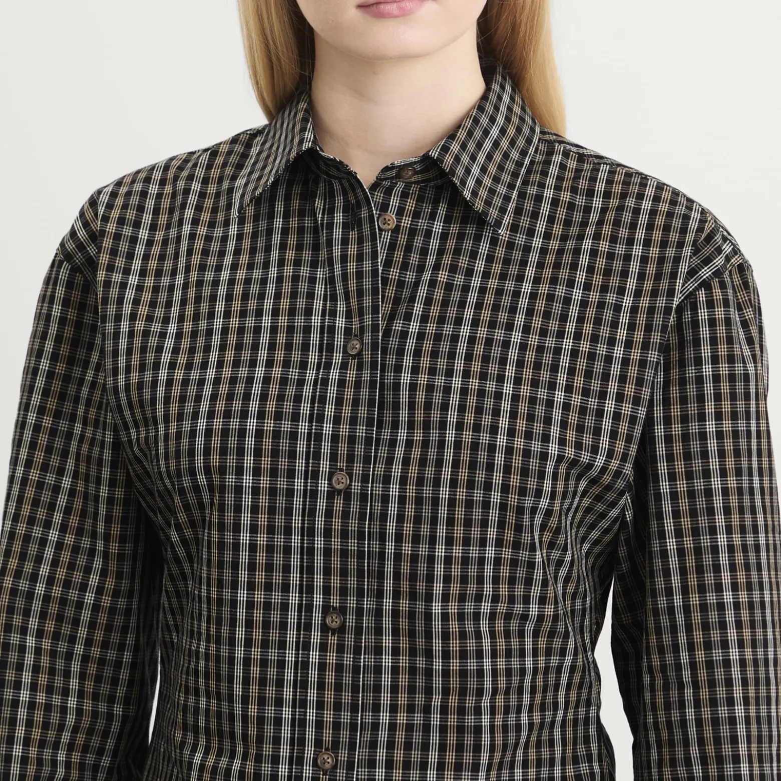 Róhe Shaped Check Shirt