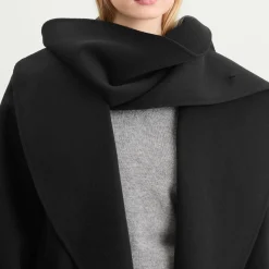 Róhe Signature Double-Faced Scarf Coat With Belt