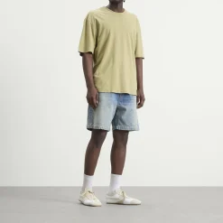 Rhude Boxy Traxedo Denim Shorts