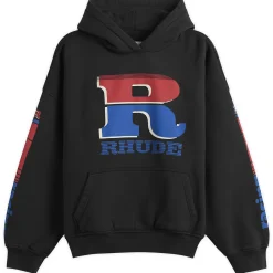 Rhude Split Petrol Logo Hoodie