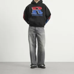 Rhude Split Petrol Logo Hoodie
