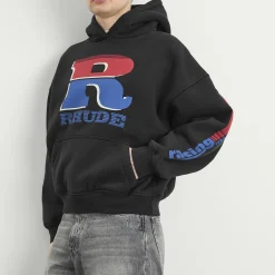 Rhude Split Petrol Logo Hoodie