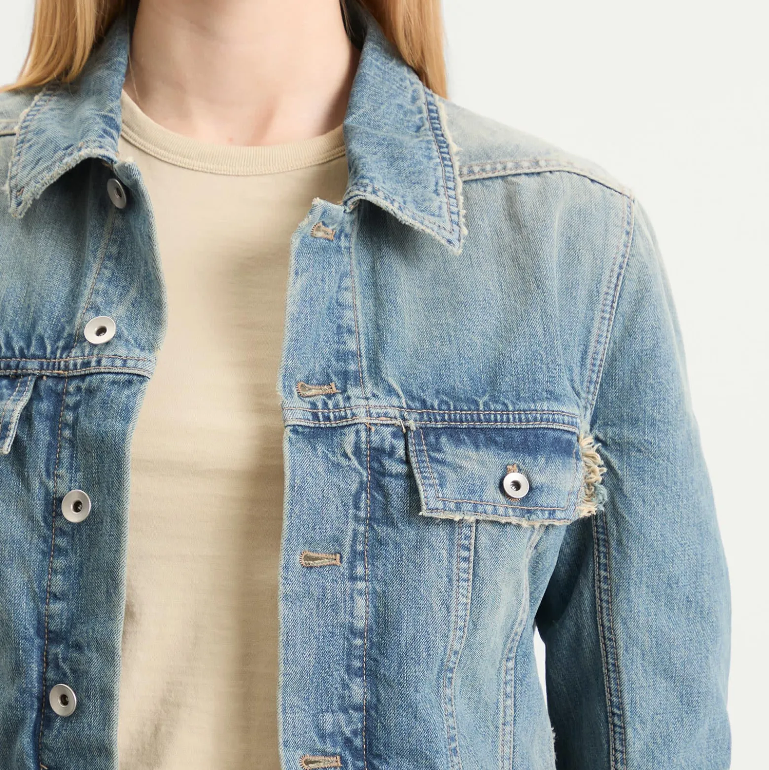 Rick Owens DRKSHDW Denim Trucker Jacket