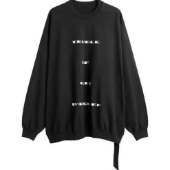 Rick Owens DRKSHDW Temple Of Love Hun Crewneck Sweater